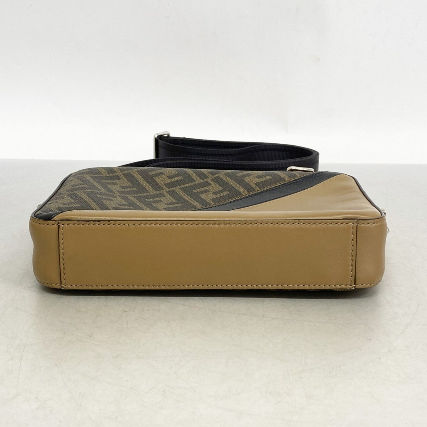 Fendi Zucca Leather Shoulder Bag