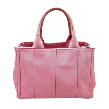 Prada Canapa Handbag B2439G Canvas Pink