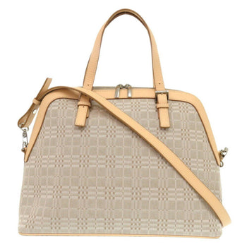 Burberry Handbag Canvas Beige 1791Burberry