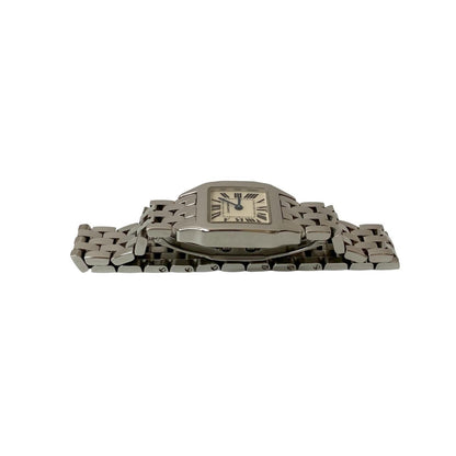 Cartier Santos De Cartier Sm Quartz Stainless Steel Wristwatch