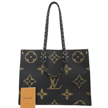Louis Vuitton Giant Monogram Jungle On The Go Gm M44674 Tote Bag Noir