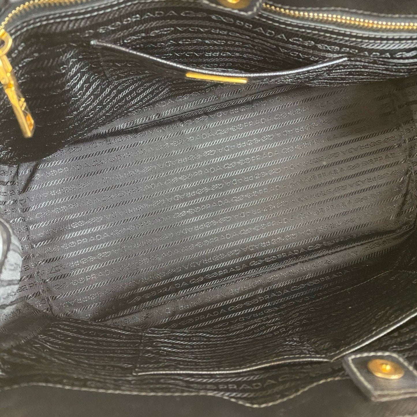 Prada Galleria Triangle Logo Saffiano Leather Handbag/Mini Tote Bag