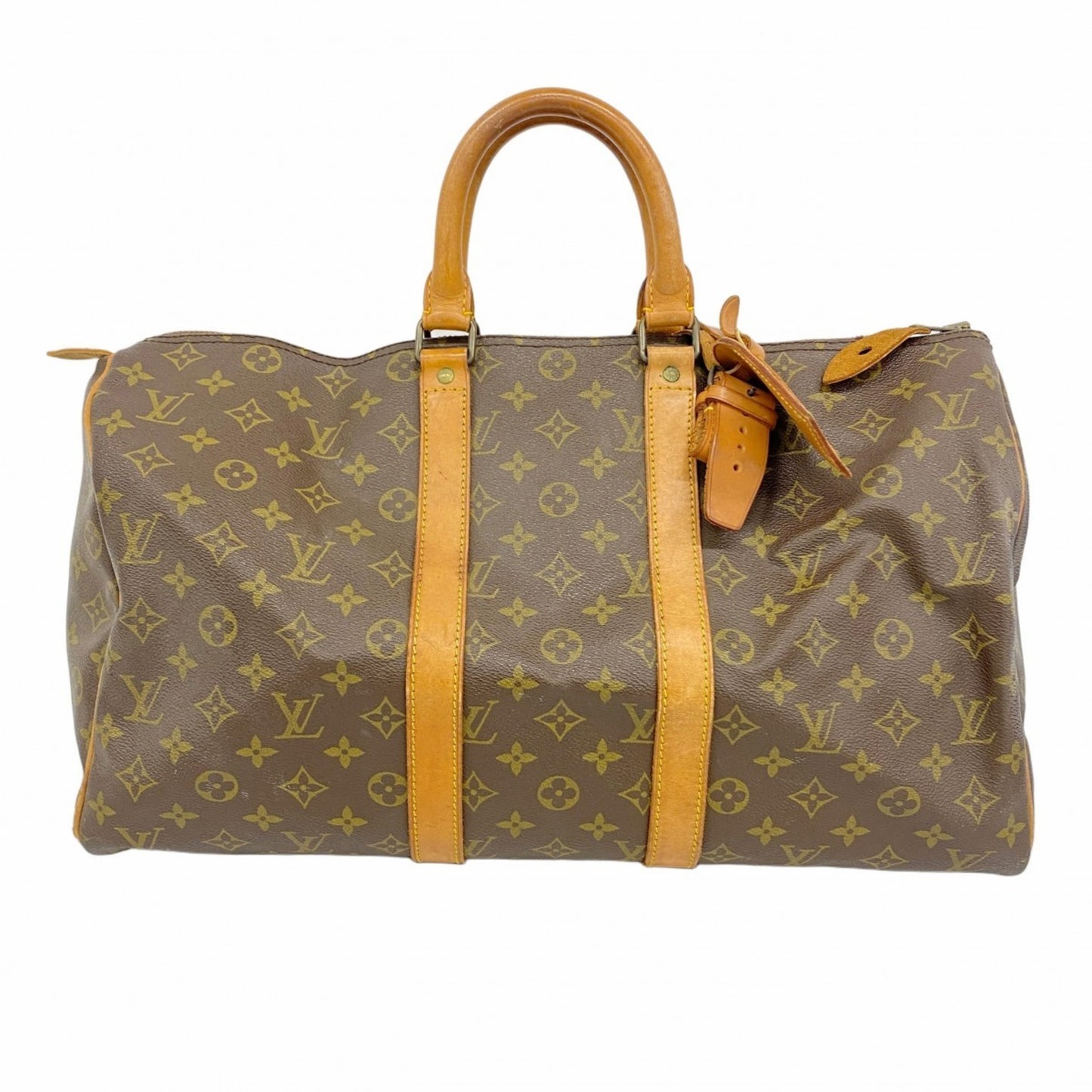 Louis Vuitton Monogram Keepall 45 Boston Bag M41428 Brown