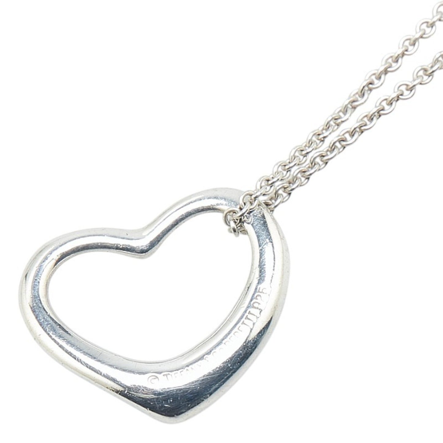 Tiffany Peretti Heart Necklace Sv925 Silver