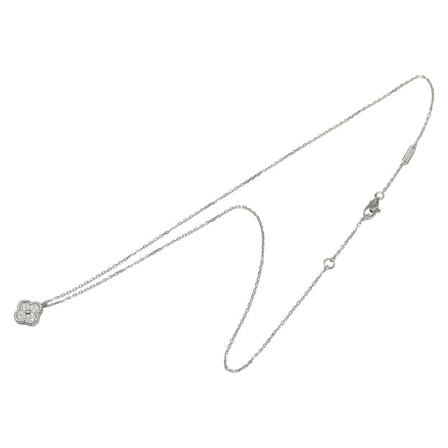 Van Cleef & Arpels Sweet Alhambra Pendant Necklace Vcaro85900 18Kwg White Gold