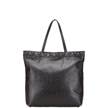 Gucci Horsebit Studded Tote Bag Shoulder 286304 Brown Leather