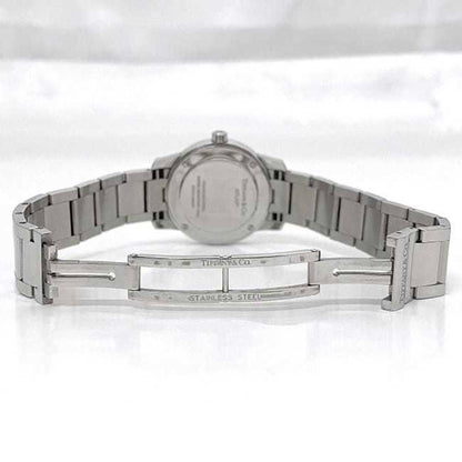 Tiffany Watch Atlas Dome Date White Silver 34875995 F-20644