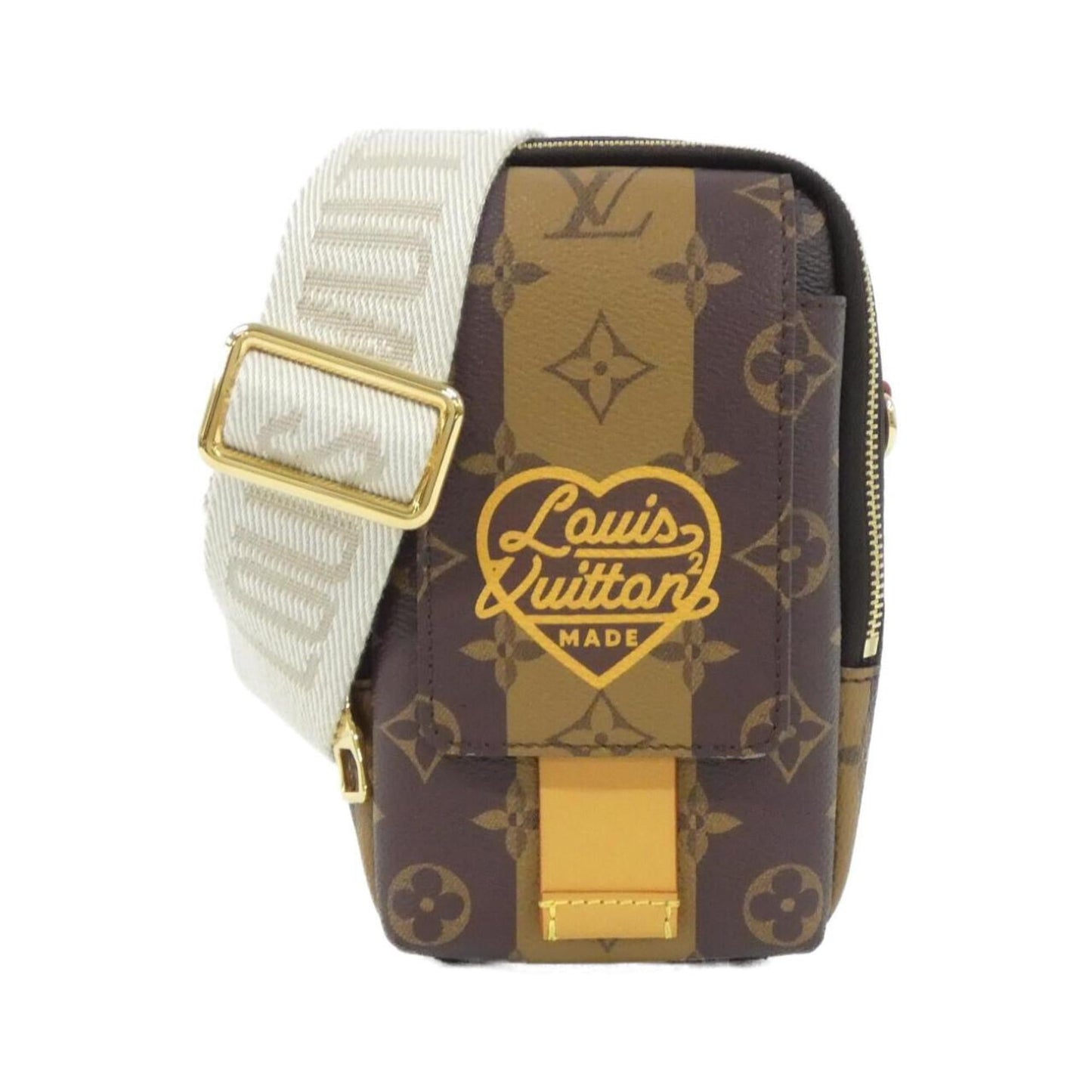 Canvas Louis Vuitton Shoulder Bag Coated