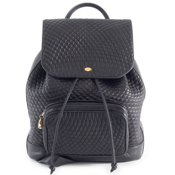 Bally Quilted Backpack In Black Leather