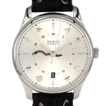 Gucci G-Timeless Gmt 126.3 Ya126332 Stainless Steel Automatic Watch