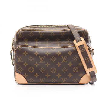 Louis Vuitton Nile Monogram Shoulder Bag Coated Canvas Leather