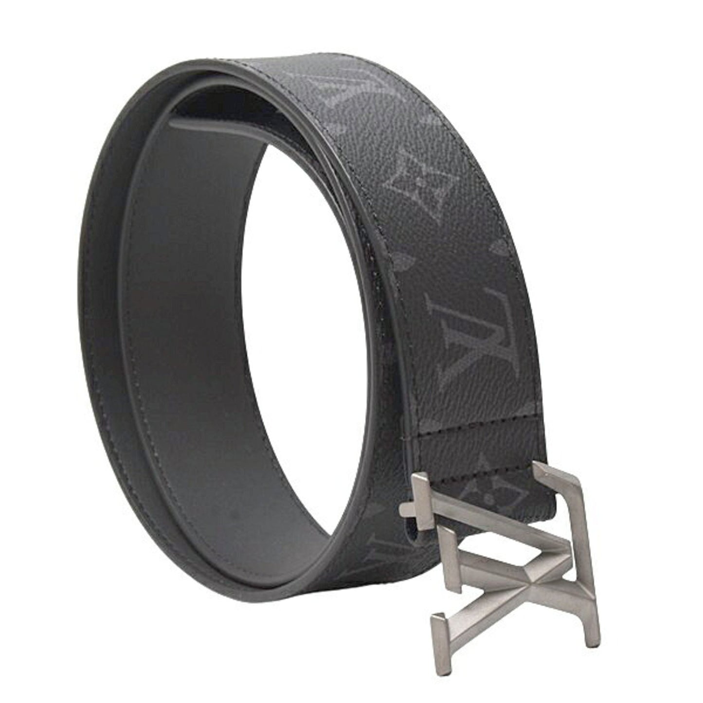Louis Vuitton Men'S Monogram Eclipse Belt With Pyramid Design