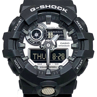 G-Shock Casio Ga-710-1A Garish Color Analog-Digital Watch In Matte Black