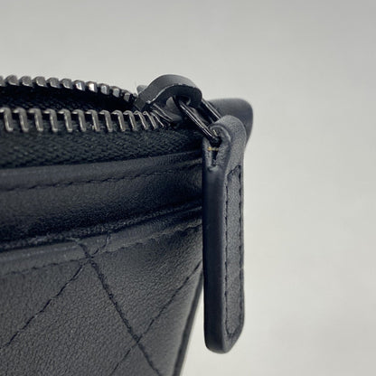 Chanel Wallet/Coin Case Matelasse Lambskin Black
