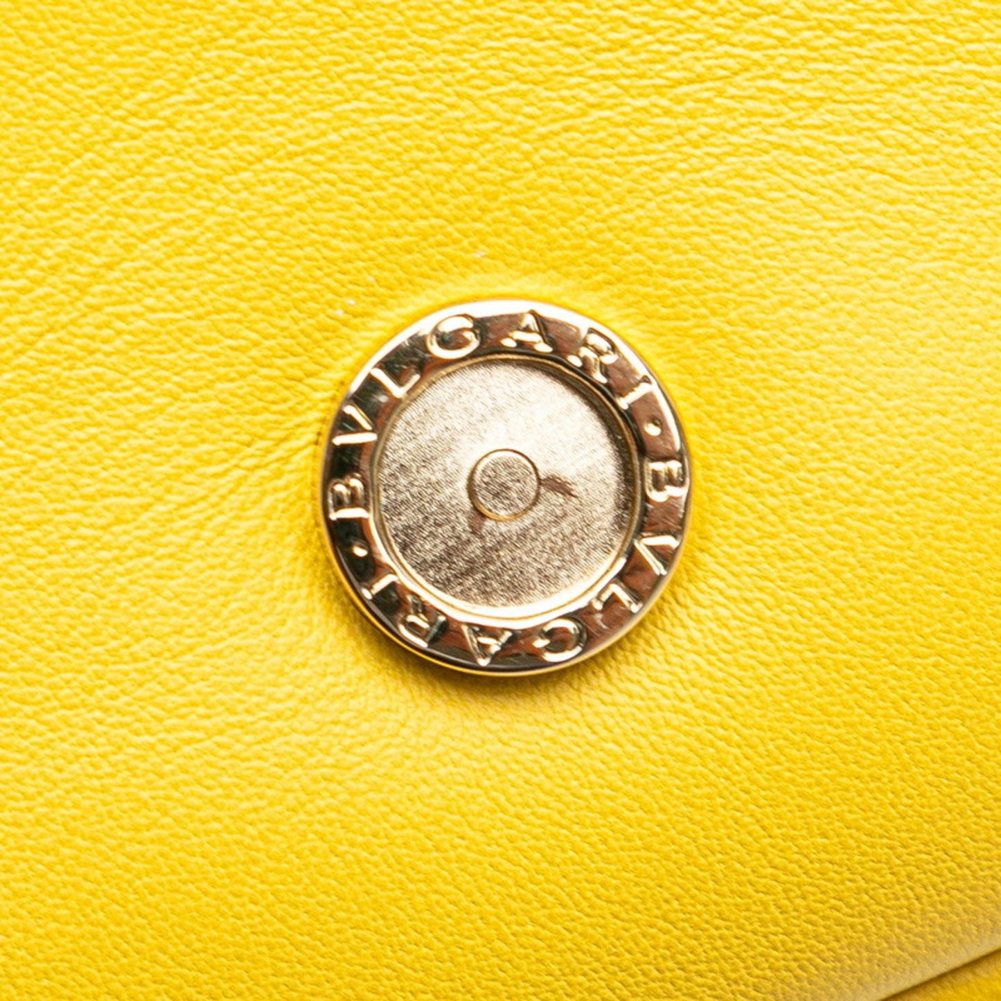 Bvlgari Serpenti Chain Shoulder Bag In Yellow Leather