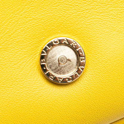 Bvlgari Serpenti Chain Shoulder Bag In Yellow Leather