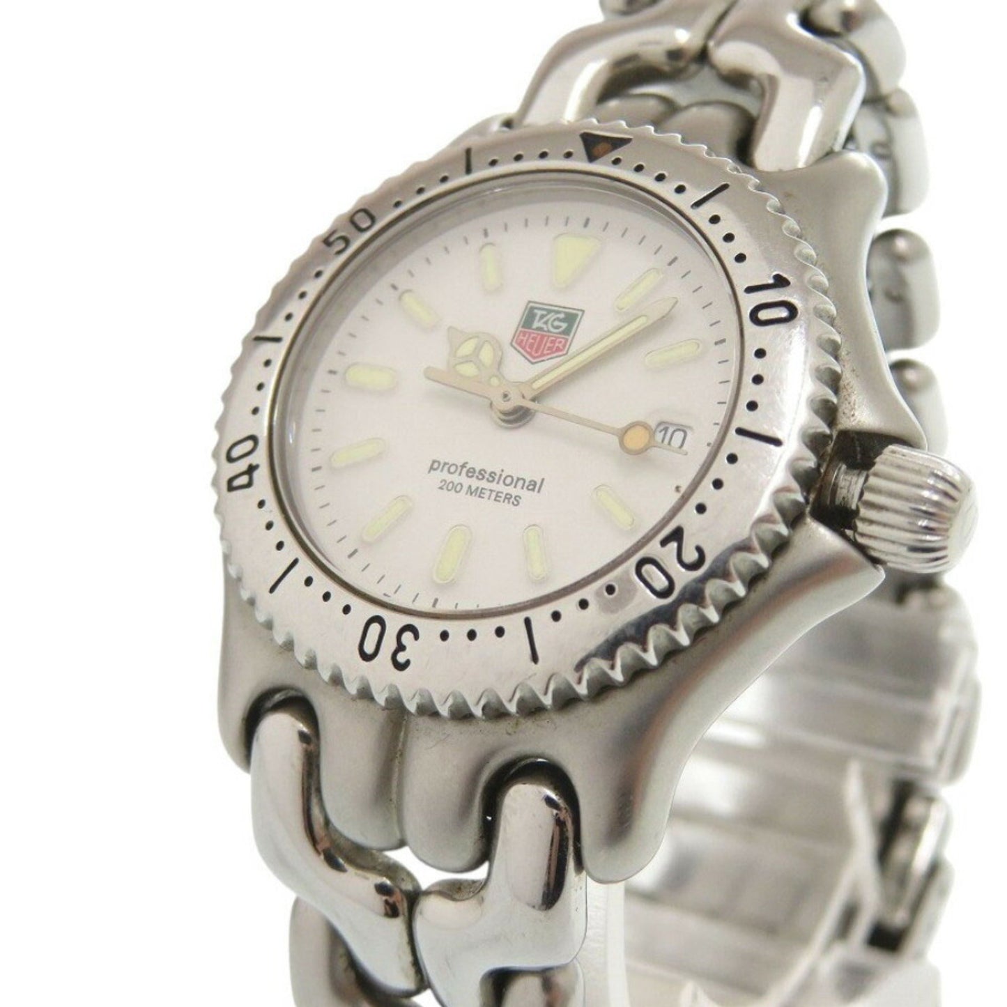 Tag Heuer Sel S99.015 Stainless Steel White Quartz Watch