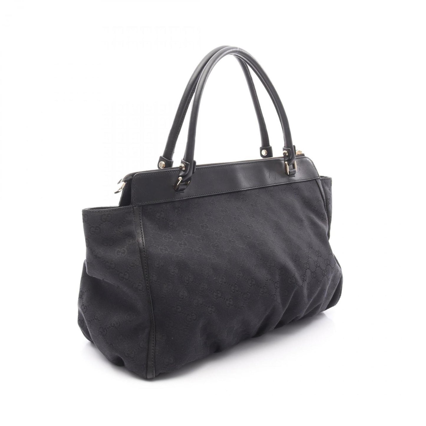Gucci Gg Canvas Shoulder Bag Leather
