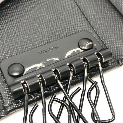 Prada Camouflage 6-Key Holder Long Key Case Nylon