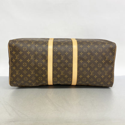 Louis Vuitton Monogram Keepall 55 Boston Bag M41424 Brown