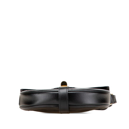 Celine Small Besas 16 Seize Shoulder Bag In Black Leather