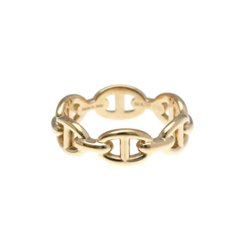 Hermes Chaine D'Ancre Ring Pink Gold (18K) Fashion No Stone Band Ring Pink Gold