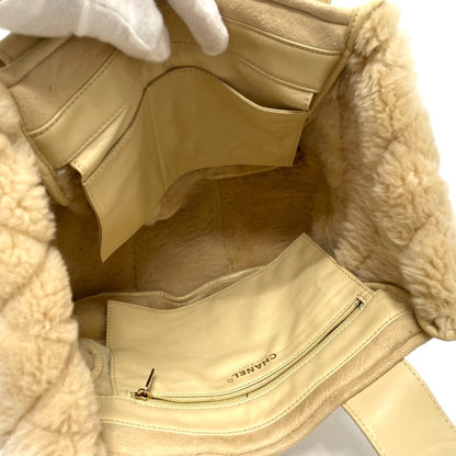 Chanel Cc Mark Bag Hand Bag Beige X Goldhardware