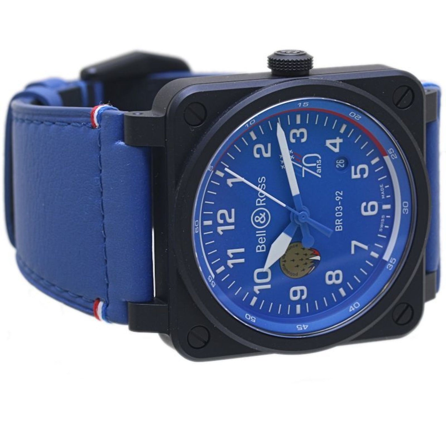 Bell & Ross Br-03 Patrouille De France 70Th Anniversary Watch Br0392-Paf7-Ce Sca Br03-92-Cbl