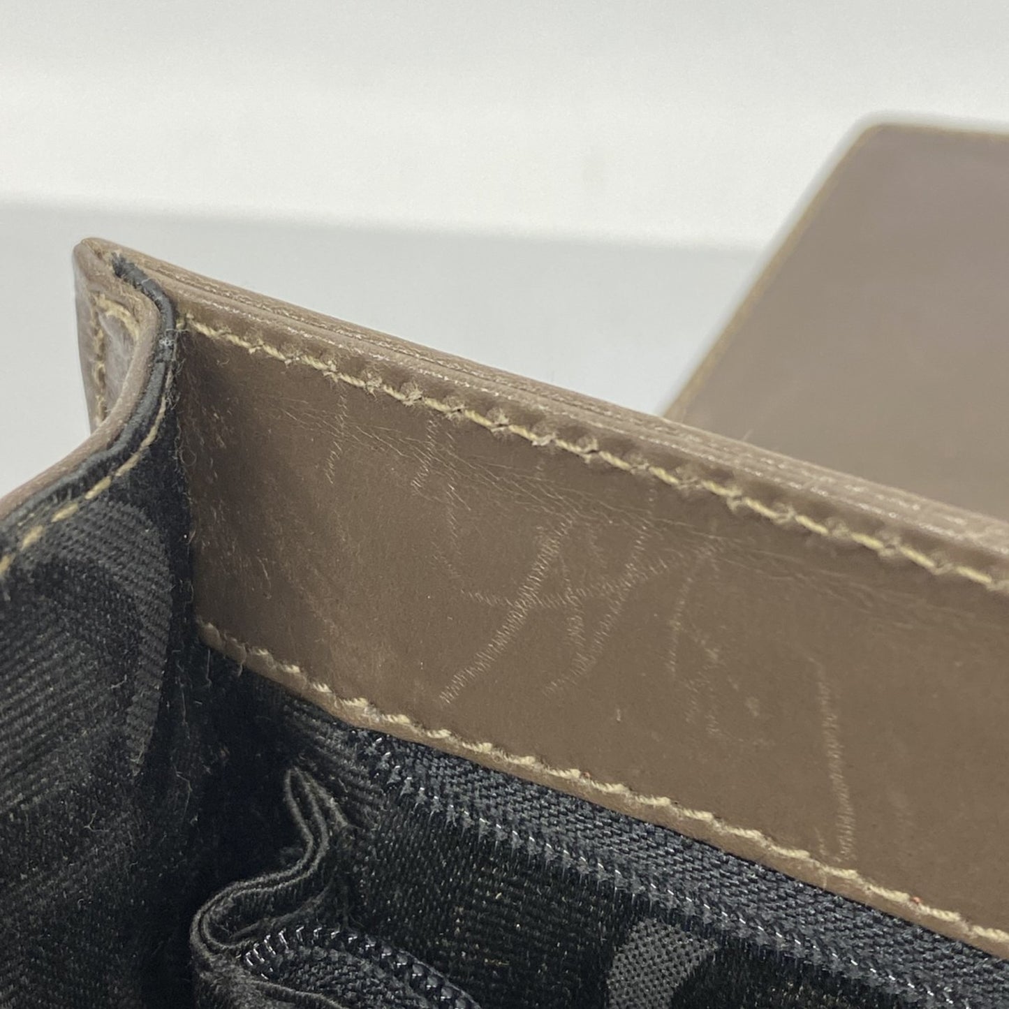 Salvatore Ferragamo Gancini Leather Handbag Brown