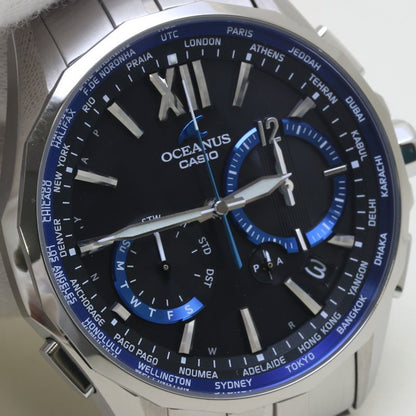 Casio Casio Oceanus Manta Ocw-S3400-1Ajf Day Date Solar Radio Titanium