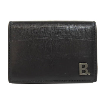 Balenciaga Tri-Fold Wallet Embossed Bi-Fold Leather