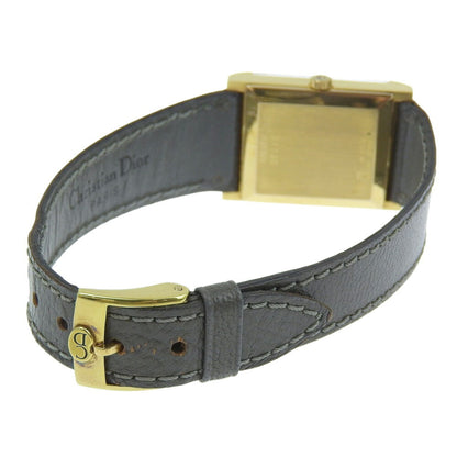 Christian Dior Watch Cal.2512-1 31735 Stainless Steel X Leather Manual Winding Grey Dial