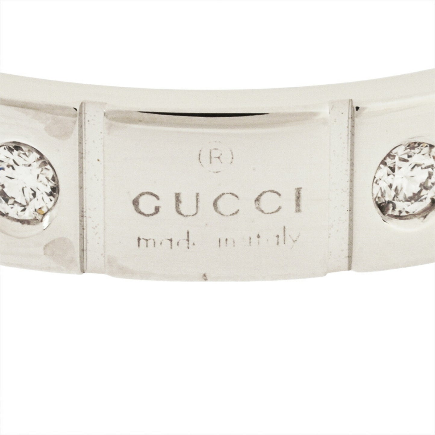 Gucci Icon Heart Ring #19 White Gold