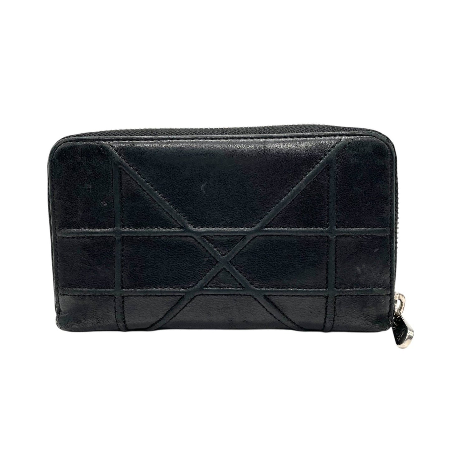 Christian Dior Diorama Long Wallet With Round Zipper