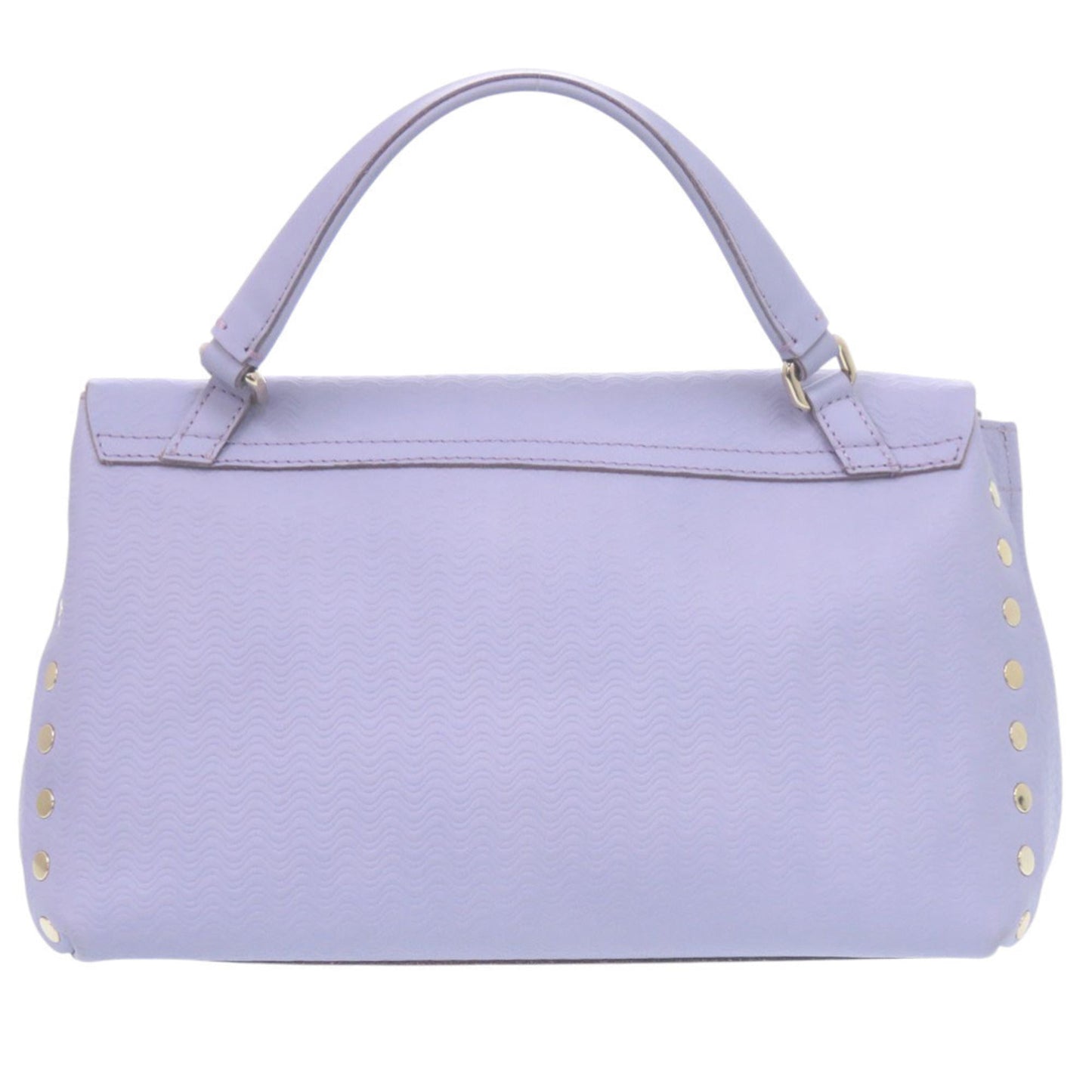 Like New Zanellato Postina L Brandine 2-Way Leather Handbag 30134005 Purple 0617