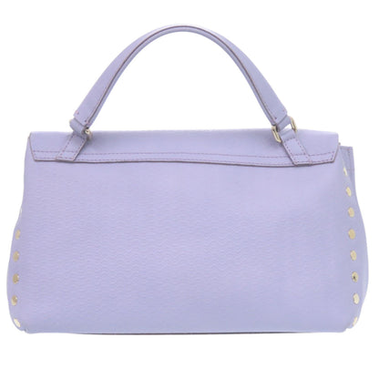 Like New Zanellato Postina L Brandine 2-Way Leather Handbag 30134005 Purple 0617