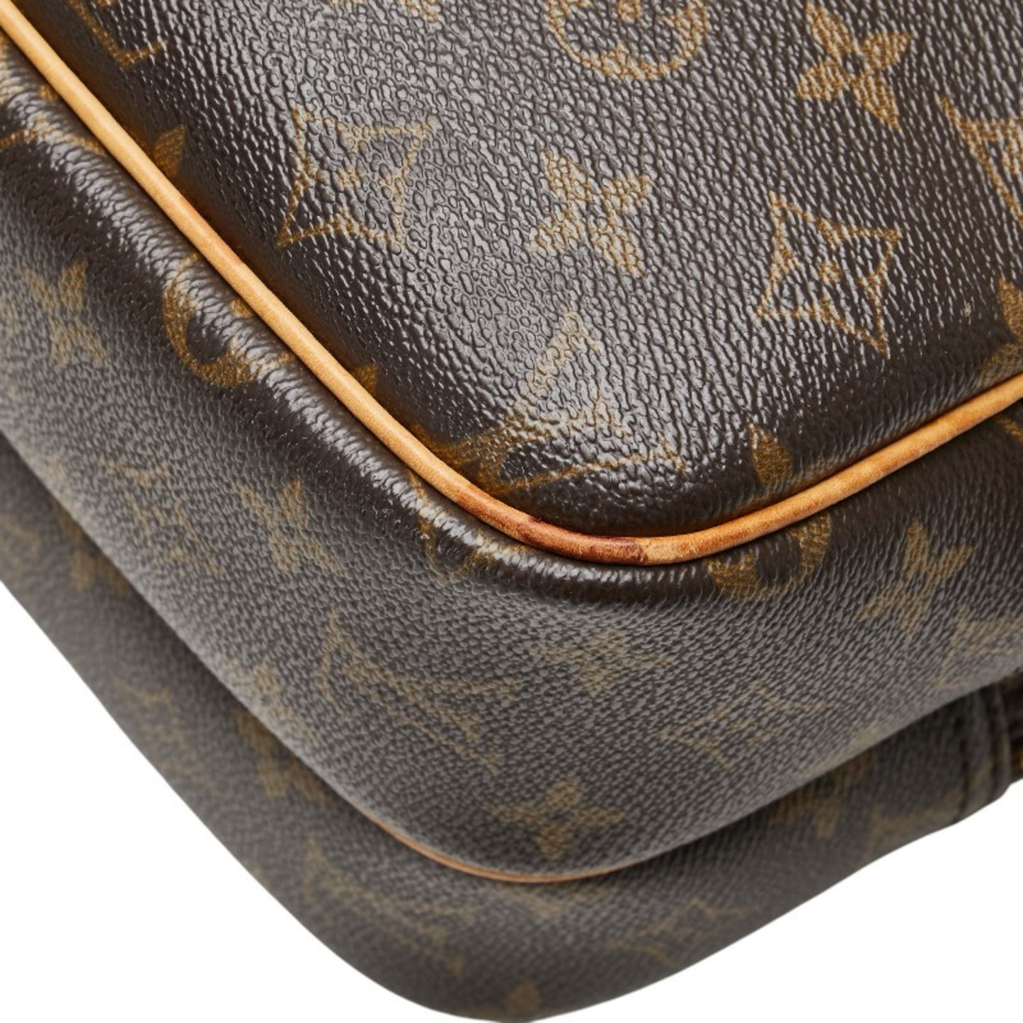 Louis Vuitton Monogram Reporter Pm Crossbody Shoulder Bag M45254 Brown Leather