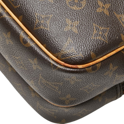 Louis Vuitton Monogram Reporter Pm Crossbody Shoulder Bag M45254 Brown Leather