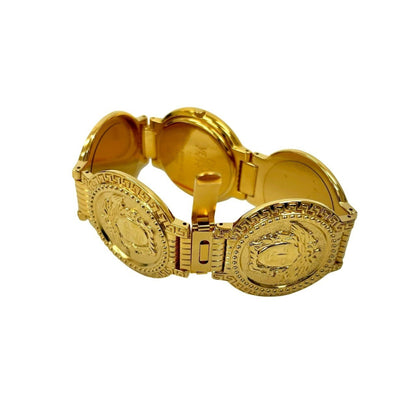 Versace Medusa Coin Motif Quartz Watch
