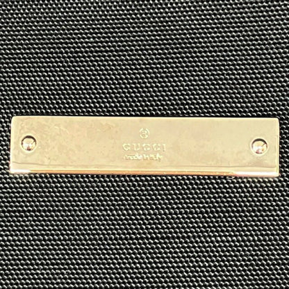 Gucci Tote Bag 73737 2123 Nylon Canvas Leather Black Shoulder