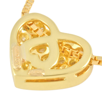 Harry Winston Heart Pav Necklace With Diamonds