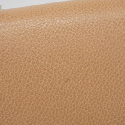 Gucci Interlocking G Shoulder Bag 510304 Leather Beige Champagne