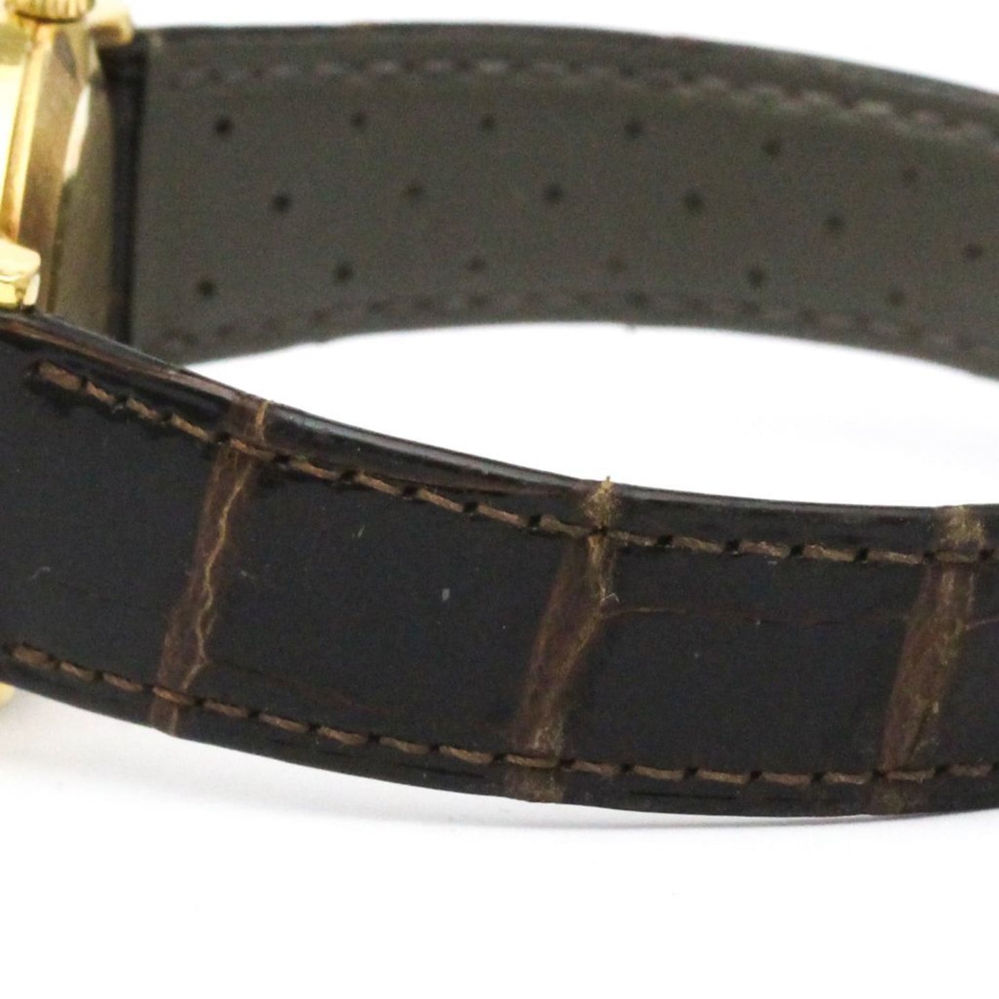 Rolex Cellini 18K Gold Leather Hand-Winding