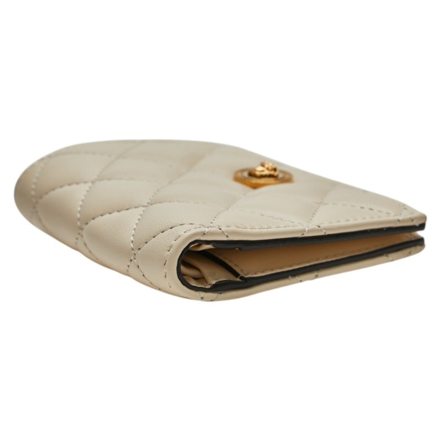 Versace Medusa Bifold Wallet Ivory White Leather