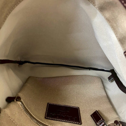 Prada Prada Logo Jacquard Canvas Leather Genuine Shoulder Bag/Crossbody Bag Beige 61972