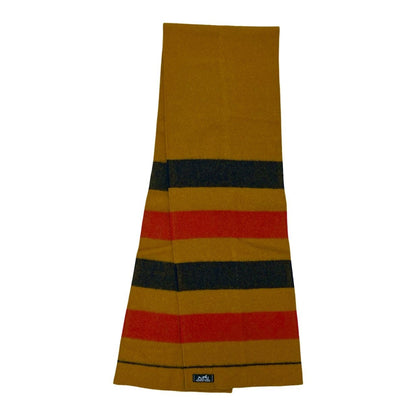 Hermes Rocabar Striped Wool Scarf/Shawl In Yellow