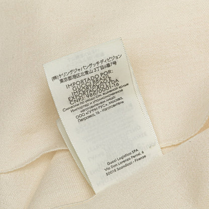 Gucci Gg Stole Scarf 165904 White Ivory Wool Silk