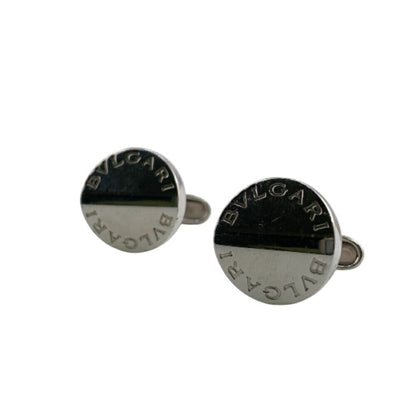 Bvlgari Bvlgari Round Cufflinks Silver