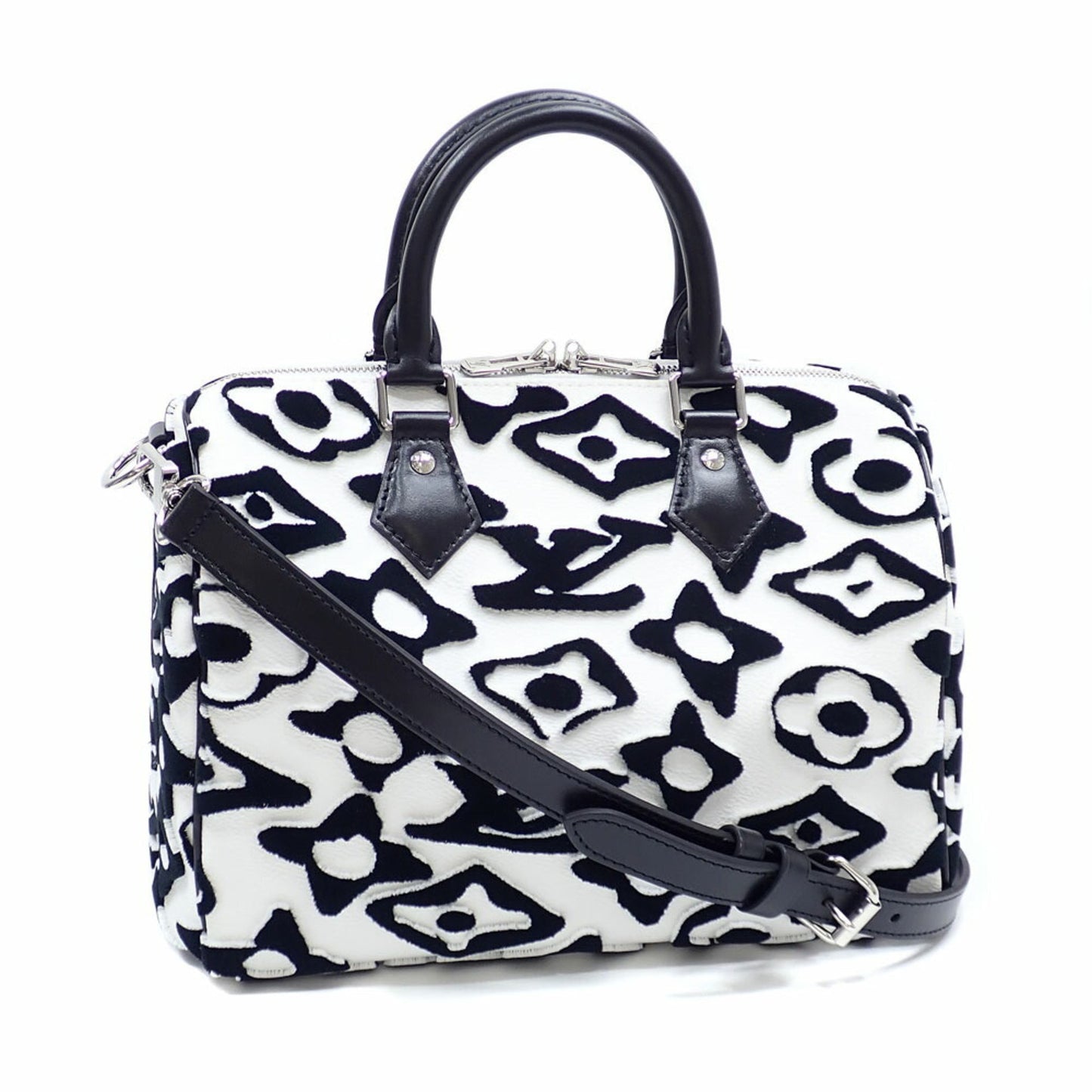 Louis Vuitton X Urs Fischer Monogram Tuftage Speedy Bandouliere 25