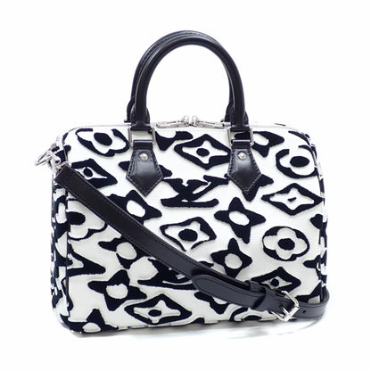 Louis Vuitton X Urs Fischer Monogram Tuftage Speedy Bandouliere 25